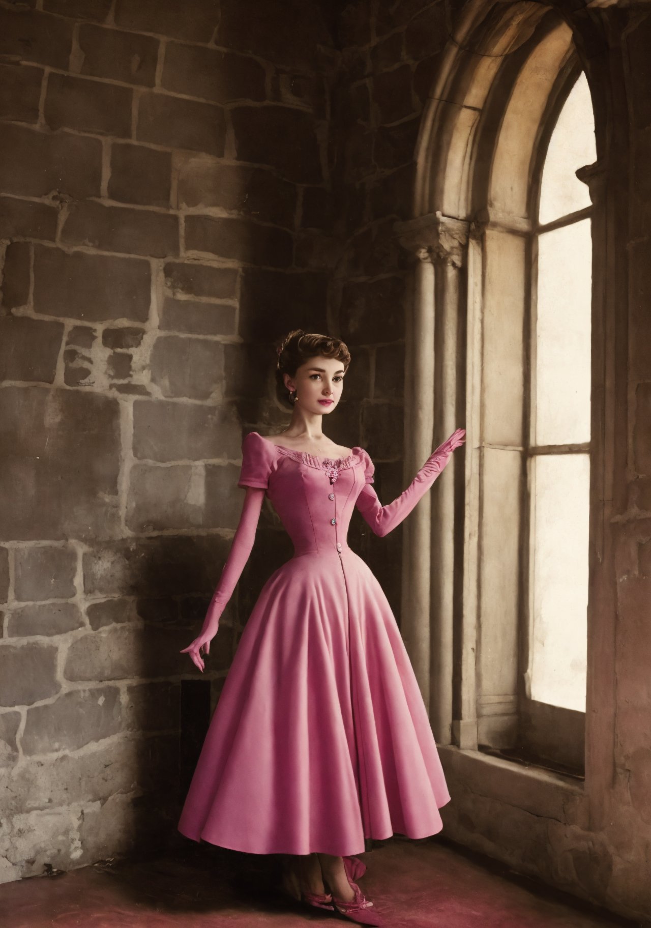 05225-2113623961-photo of a woman, drHpbrn amazing, wearing an pink dress, intrincate clothing, sexy, in a castle_.jpg